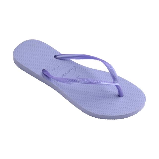 【havaianas 哈瓦仕】拖鞋 女鞋 夾腳拖 細帶 Slim 粉紫 4000030-5020W(哈瓦士)