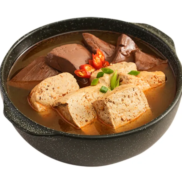 【川香苑】麻辣套餐組_鴨血豆腐3包(750g/包;含運;CAT;鍋物/火鍋/湯底/火鍋料/火鍋肉片)
