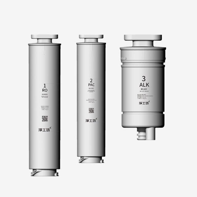 【AQUAS 淨工坊】AQ602濾芯3入組PAC+RO+ALK(AQ602 RO瞬熱開飲機 專用濾心)