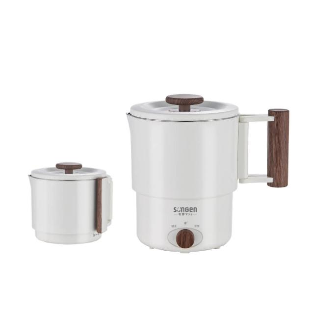 【SONGEN 松井】雙電壓多功能旅行便攜式摺疊蒸煮鍋/快煮壺/電火鍋/電蒸鍋(SG-D725)