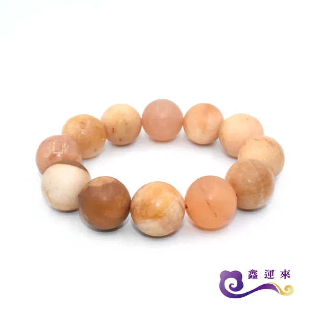 【鑫運來】◎三彩玉手珠(18mm)
