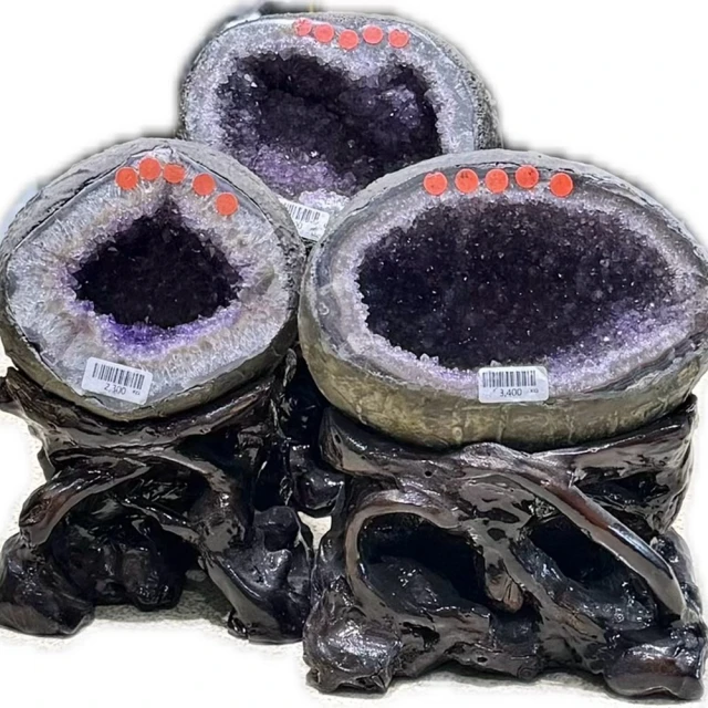 菲鈮歐 開運招財天然烏拉圭紫晶洞 2.5-4.5kg 隨機出貨(2.5-4.5kg 隨機出貨)