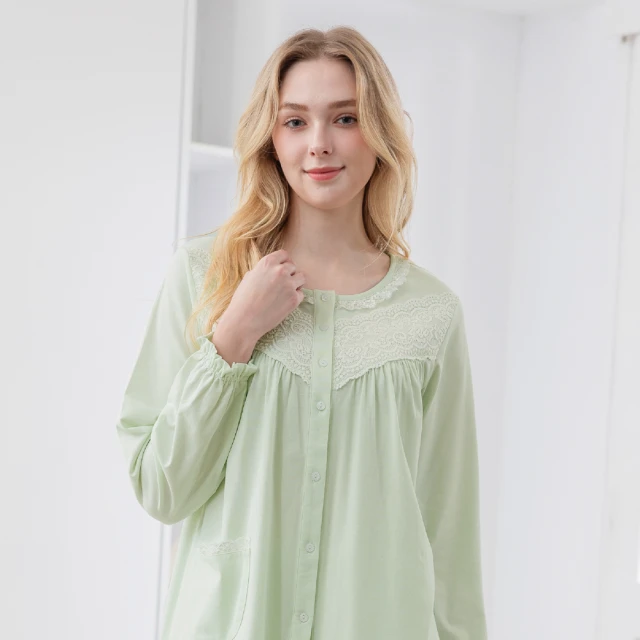 Chic Chic 琪琪 1套組-趣味小熊棉質翻領居家套裝(