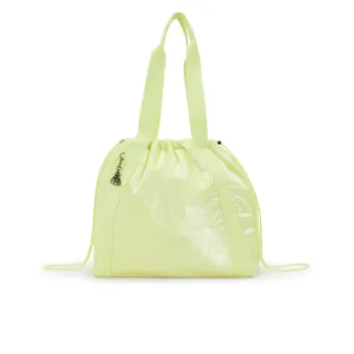 【KIPLING官方旗艦館】橙黃束口托特包-ELMAR