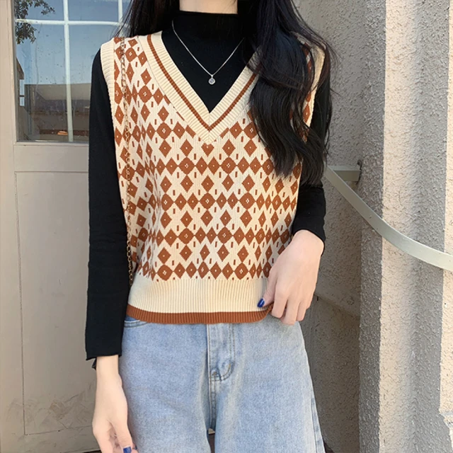 K.W. 現貨韓國朵朵花加絨保暖升級背心(共1色)優惠推薦