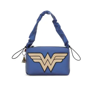 【KIPLING官方旗艦館】（網路獨家款）KIPLING官方旗艦館 X WONDER WOMAN 質感亮藍手提肩背兩用包-ELENI