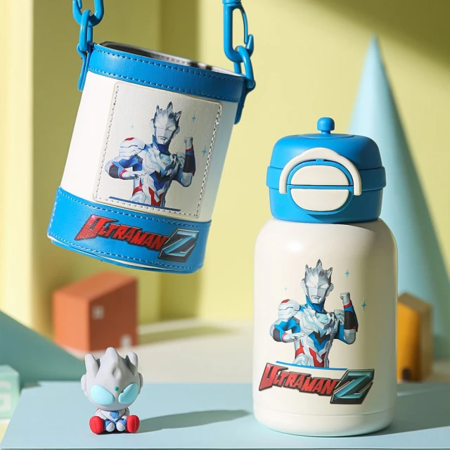 BEDDY BEAR 杯具熊BEDDY BEAR 杯具熊 奧特曼開口笑雙飲保溫杯 600ml(316不鏽鋼保溫杯 吸管杯 直飲杯 兩種飲用方式)