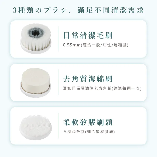 【AWSON 歐森】日本歐森電動洗臉機/洗臉儀/潔面儀/卸妝儀/AWD-1016(全機防水/附3刷頭)