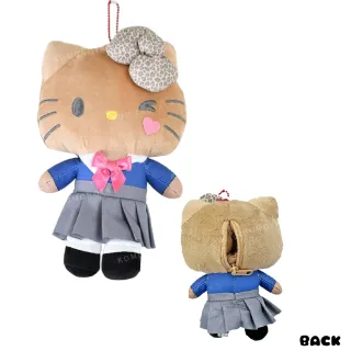 【小禮堂】雙11 Sanrio 三麗鷗 絨毛玩偶收納吊飾 M ドキドキ!令和校園物語(平輸品)
