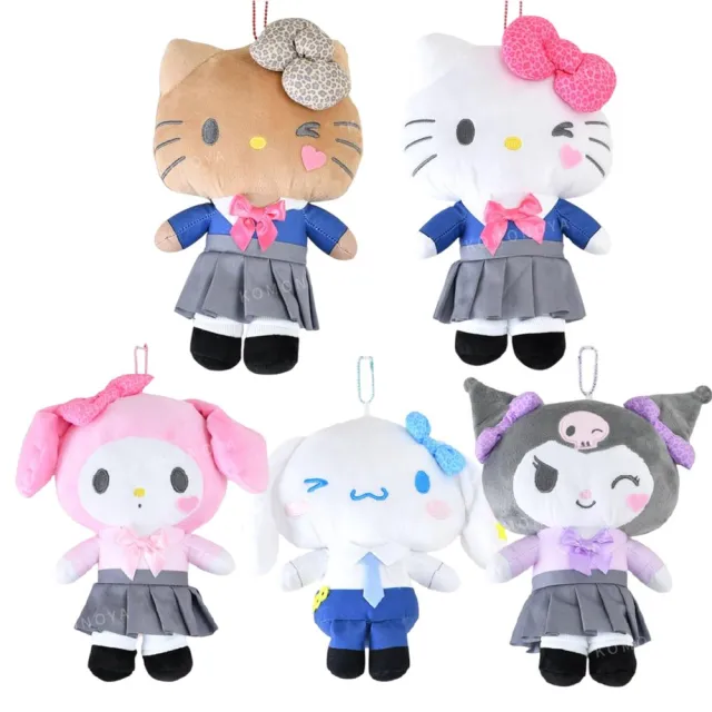 【小禮堂】Sanrio 三麗鷗 絨毛玩偶收納吊飾 M ドキドキ!令和校園物語(平輸品)