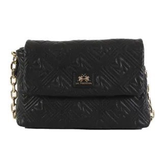 【LA MARTINA】交換禮物 義大利原裝進口 限量2折 頂級時尚金標皮革肩背包 1385T 全新專櫃展示品