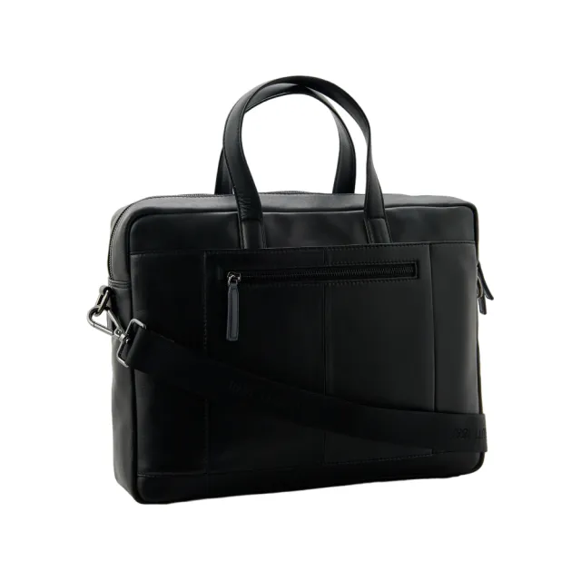 【Cerruti 1881】限量2折 義大利原裝進口 頂級小牛皮公事包/斜背包 全新專櫃展示品(黑色 CECA06528M)