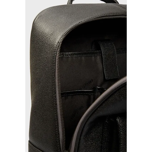 【Cerruti 1881】限量2折 義大利原裝進口 頂級小牛皮後背包 CEZA05340M 全新專櫃展示品(黑色)