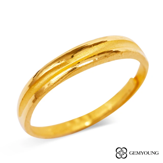 JING YANG 晶漾JING YANG 晶漾 黃金戒指流綫(0.72錢±0.05錢)