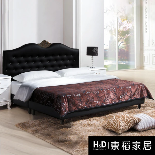 H&D 東稻家居 床台6尺 雙人加大床架(THY2-0212