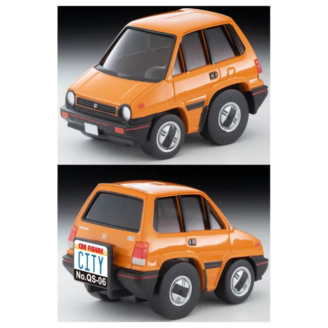 【TOMICA】TOMYTEC CHOROQQ S系列 Honda City R 橘(模型車)