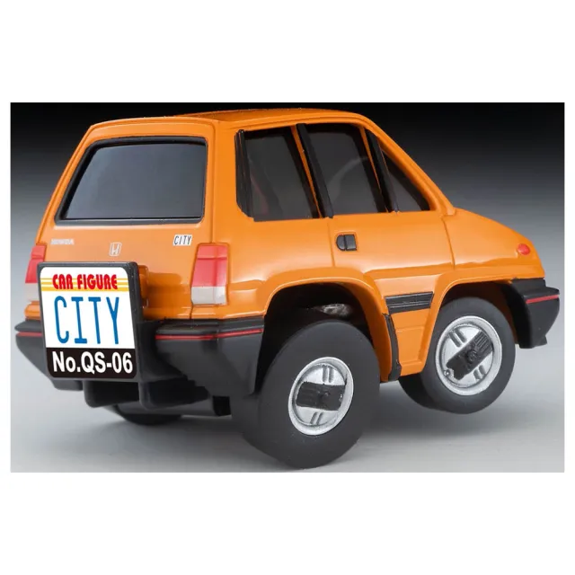 【TOMICA】TOMYTEC CHOROQQ S系列 Honda City R 橘(模型車)