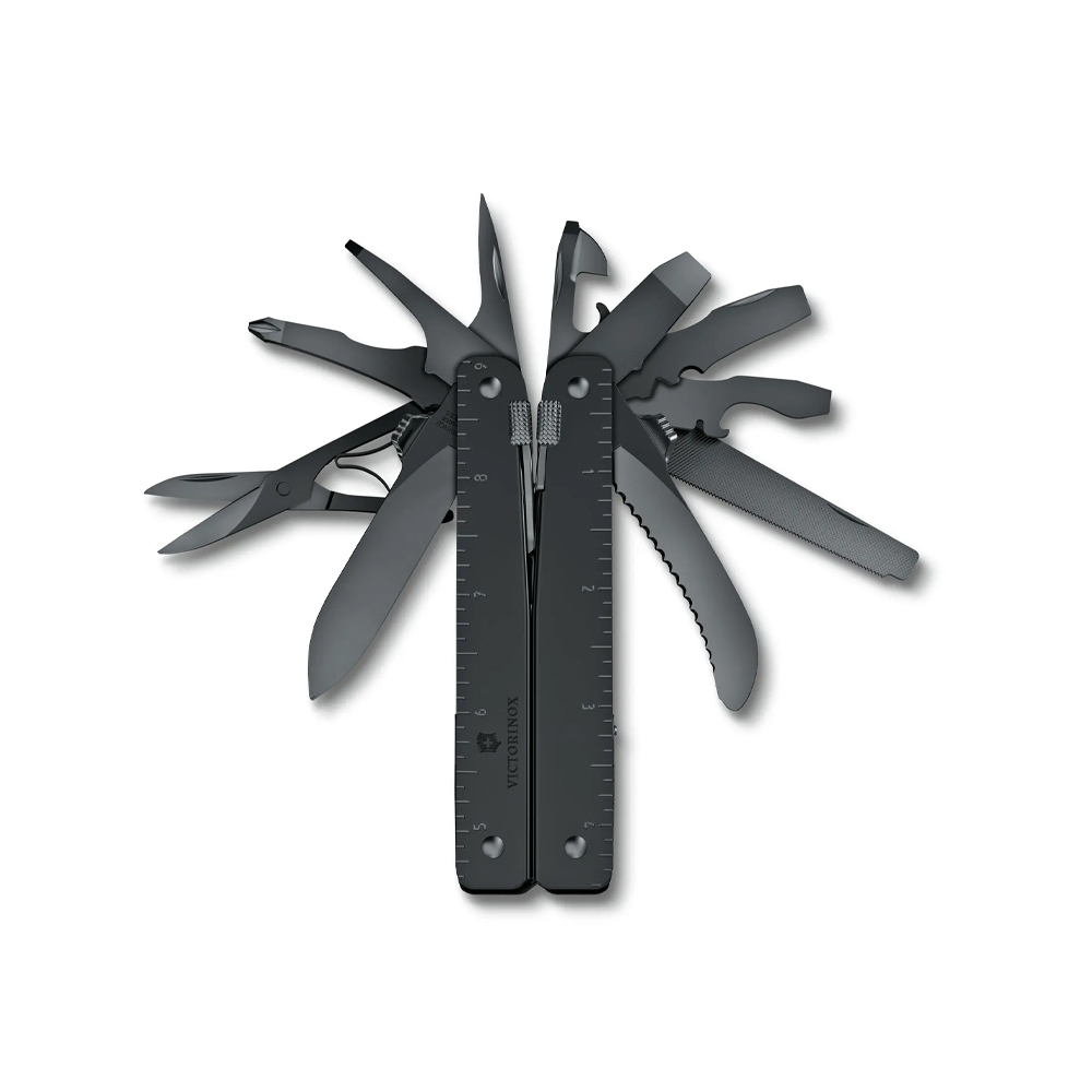 【VICTORINOX 瑞士維氏】Swiss Tool MXBS 工具鉗/26用/黑/附刀套(3.0326.M3N)