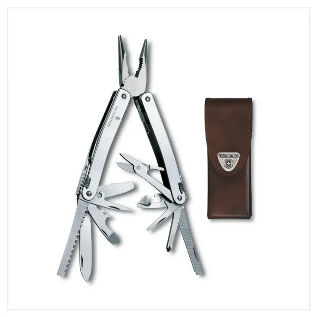 VICTORINOX 瑞士維氏】Swiss Tool Spirit X 工具鉗/24用/附皮革刀套