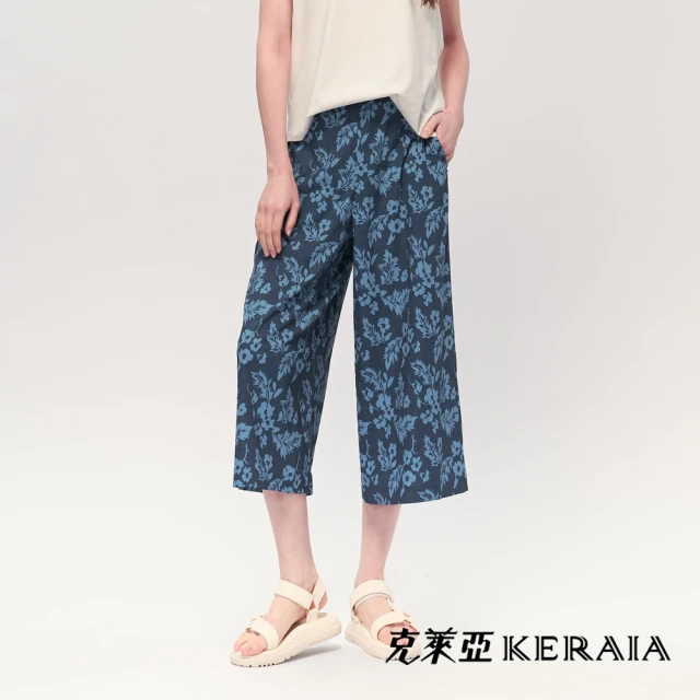 MOSS CLUB 中長版直筒休閒寬褲(黑 卡/魅力商品)品