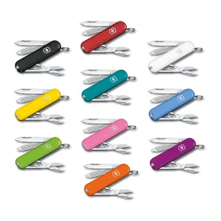 【VICTORINOX 瑞士維氏】Classic SD 瑞士刀/7用/58mm(0.6223.G)
