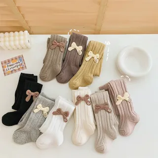 【橘魔法】小兔蝴蝶結編織褲襪(連褲襪 褲襪 兒子 內搭褲 襪子 兒童 童襪 女童 大童 童裝)