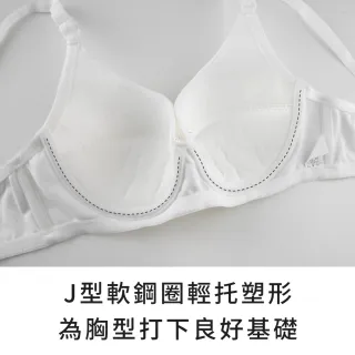 【玉如阿姨】3件組－輕透素面養胸內衣 3色任選★0637(學生內衣 女內衣 女內著 台灣製)