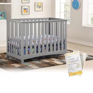 【Lebaby 樂寶貝】LBB-02 三合一嬰兒床+單面床墊+保潔床包+美國棉花床包(嬰兒床/成長床/美式小沙發)