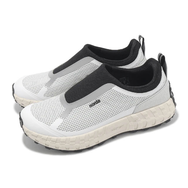 NordaNorda 越野跑鞋 003 M 男鞋 白 灰黑 ASH 支撐 無鞋帶 緩衝 黃金大底 抓地 戶外 運動鞋(003MASH)