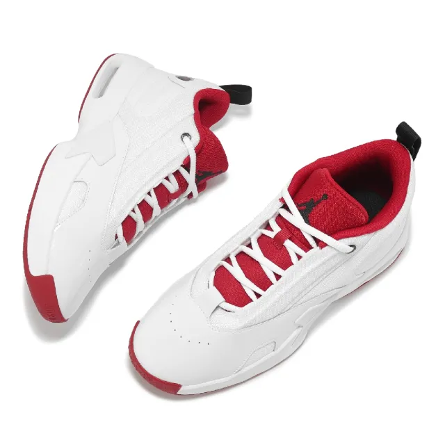 【NIKE 耐吉】籃球鞋 Jordan Max Aura 6 男鞋 白 紅 氣墊 緩震 運動鞋(FQ8298-106)