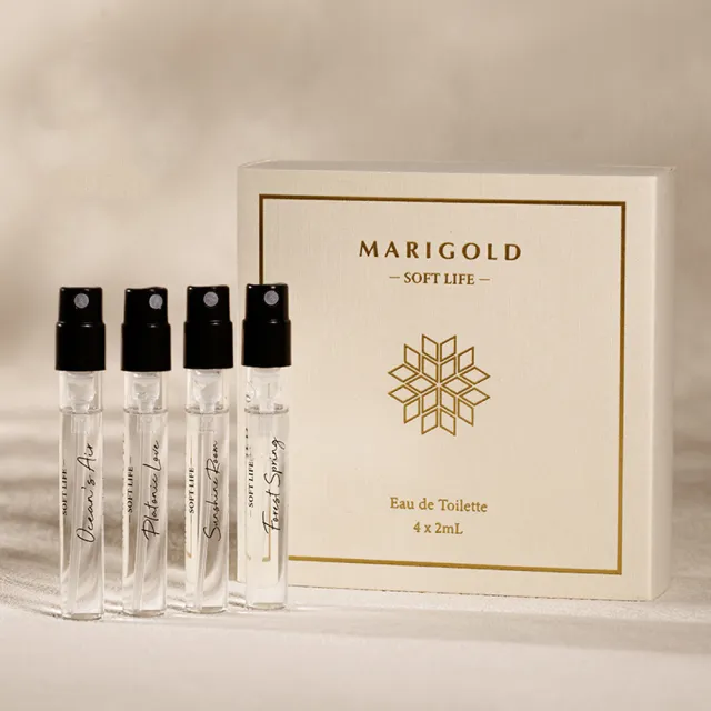 【MARIGOLD 美爾朵】SOFT LIFE 初遇自然香水 4入小香禮盒(官方直營 香水/禮盒)