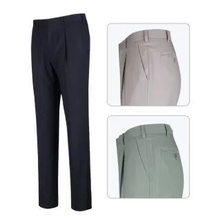 【PING】男款素面吸濕排汗單褶休閒長褲-共3色(GOLF/高爾夫球褲/PE23201)