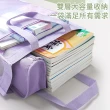 【MUAN】多功能網紗補習袋 可視化分類收納袋 文件袋(手提袋/資料袋/美術袋/萬用袋)