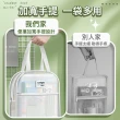 【MUAN】大容量透明網紗補習袋 手提試卷文件收納袋 課輔袋資料袋(公事袋/文件袋/補習袋/萬用袋)