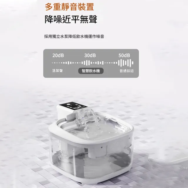 【IPSKY】智慧無線寵物飲水機(貓咪飲水機 寵物活水機 貓咪狗狗喝水器 感應飲水機)