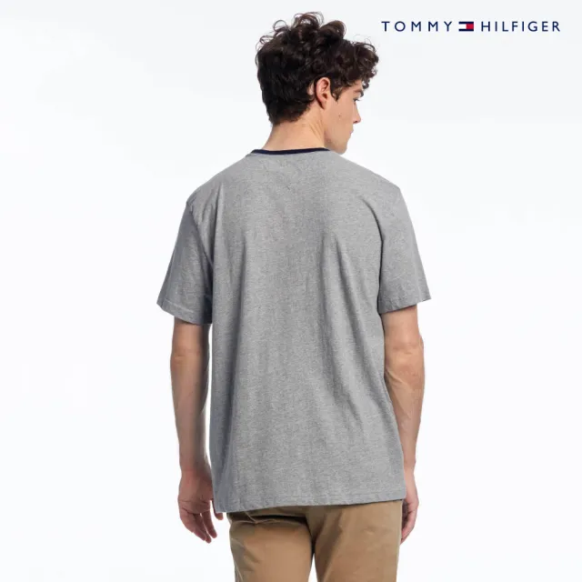 【TOMMY HILFIGER】官方旗艦館 Tommy Hilfiger 基本標誌 T 恤_灰色