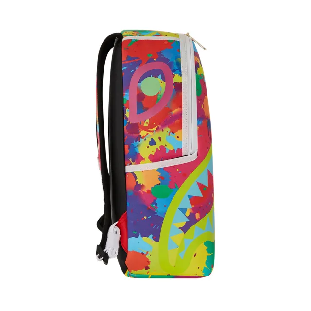 【SPRAYGROUND】炫染圖騰可拆兩用後背包(黑色)