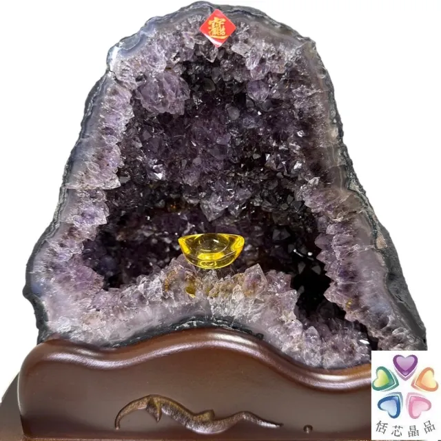 【恬芯晶品】J7精選巴西紫水晶洞新居財位擺設(紫鈦晶晶洞開運招財招貴人開業財位新春禮物)