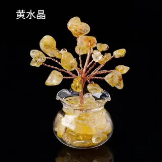 【勝弘珠寶】黃水晶招財樹
