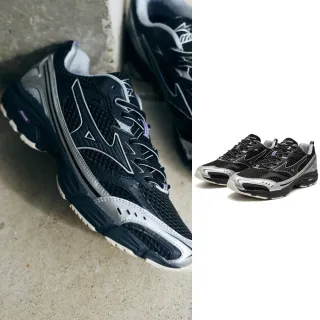 【MIZUNO 美津濃】MXR SPORTSTYLE 男款 休閒鞋(D1GA251501 黑 銀 紫 Y2K 復古 慢跑鞋)