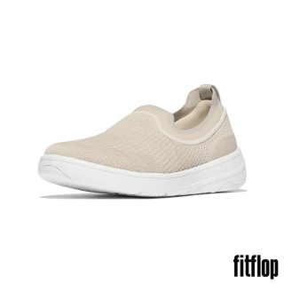 【FitFlop】SUPER-Q 針織套穿式鞋-女(米色)
