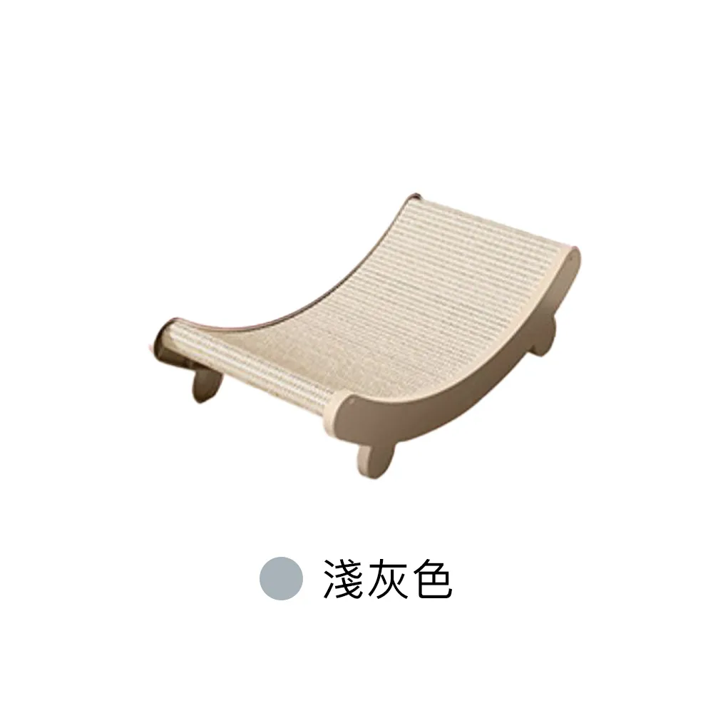 【Bonilen波尼倫】高密度記憶棉貓抓貴妃劍麻躺椅可換替芯不易掉屑環保框架(貓咪最喜歡的玩具)