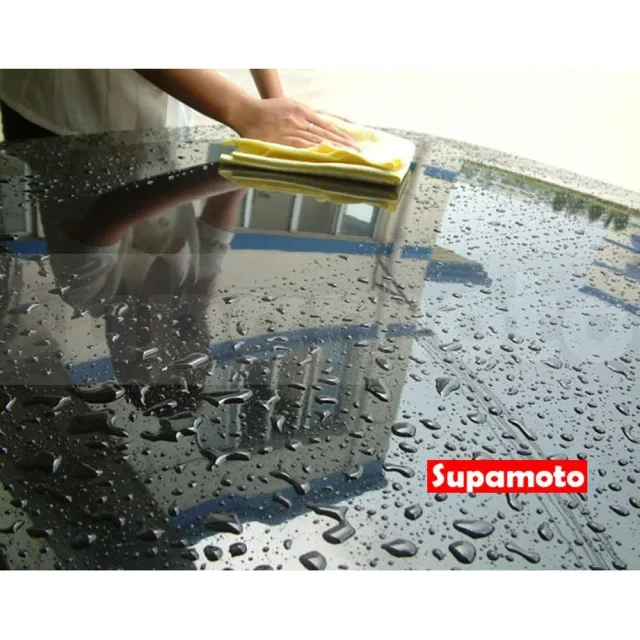 【Supamoto】袋裝鹿皮巾—小43x32(桶裝/擦車/洗車/美容/吸水/萬用/仿鹿皮)