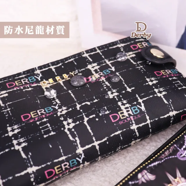 【Derby】雙11 尼龍花色 長夾 60029