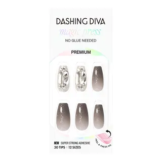 【DASHING DIVA】MAGICPRESS 頂級璀燦美甲片_暗夜之願(免照燈 可修剪)