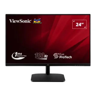 【ViewSonic 優派】VA2432-MH 24型 IPS FHD 100Hz窄邊框螢幕(HDMI/VGA/零閃屏/窄邊框/抗藍光/1ms)