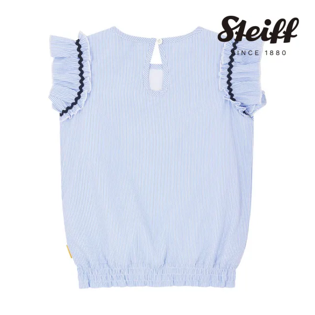 【STEIFF】熊頭童裝 蝴蝶袖無袖T(短袖上衣)