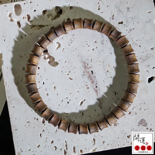 【開運方程式】海南沉香白棋楠手珠6.8mm(正宗質料護身養生開運佛珠手鍊)