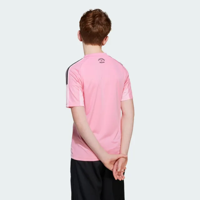 【adidas 愛迪達】INTER MIAMI CF 短袖上衣 T恤 吸濕排汗 童裝 JJ1391