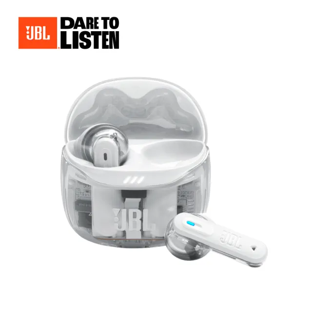 【JBL】Tune Flex 2 Ghost 真無線降噪藍牙耳機(時尚透明款)